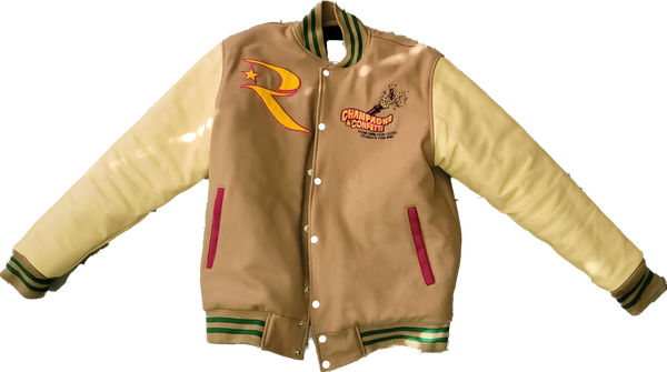 RT CHAMPAGNE & CONFETTI LETTERMAN JACKET