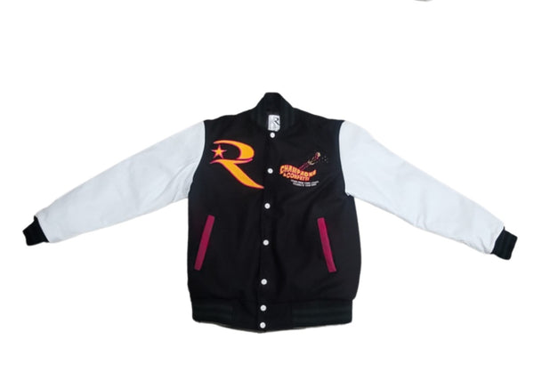 RT CHAMPAGNE & CONFETTI LETTERMAN JACKET